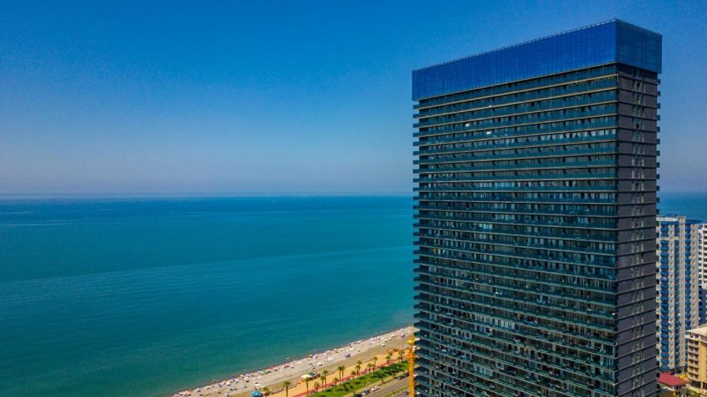 Студия С Потрясающим Видом На Море В Orbi Beach Tower Batumi Exteriör bild