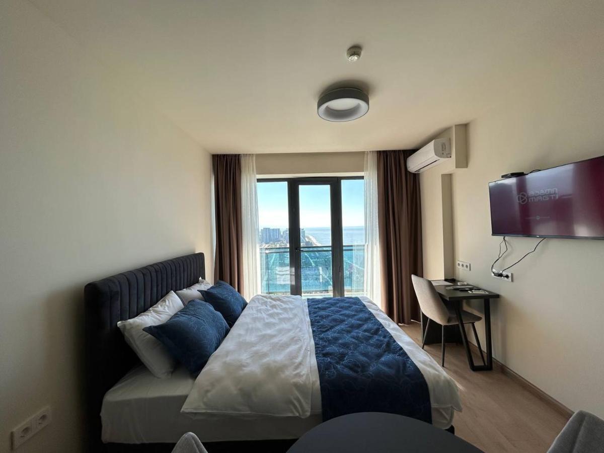 Студия С Потрясающим Видом На Море В Orbi Beach Tower Batumi Exteriör bild