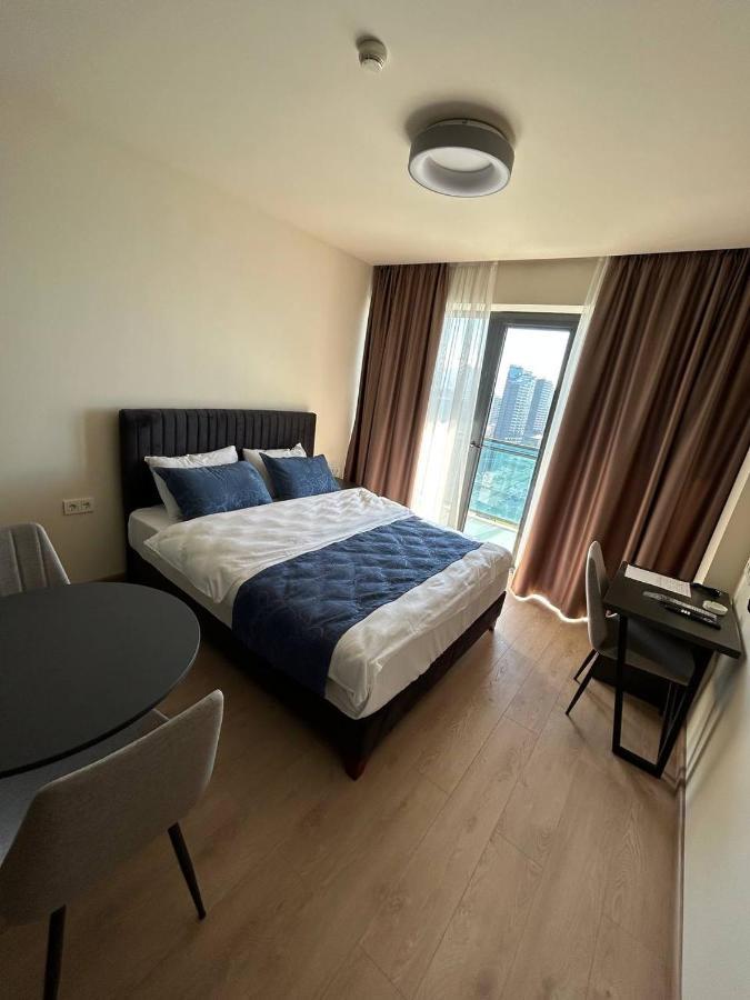 Студия С Потрясающим Видом На Море В Orbi Beach Tower Batumi Exteriör bild