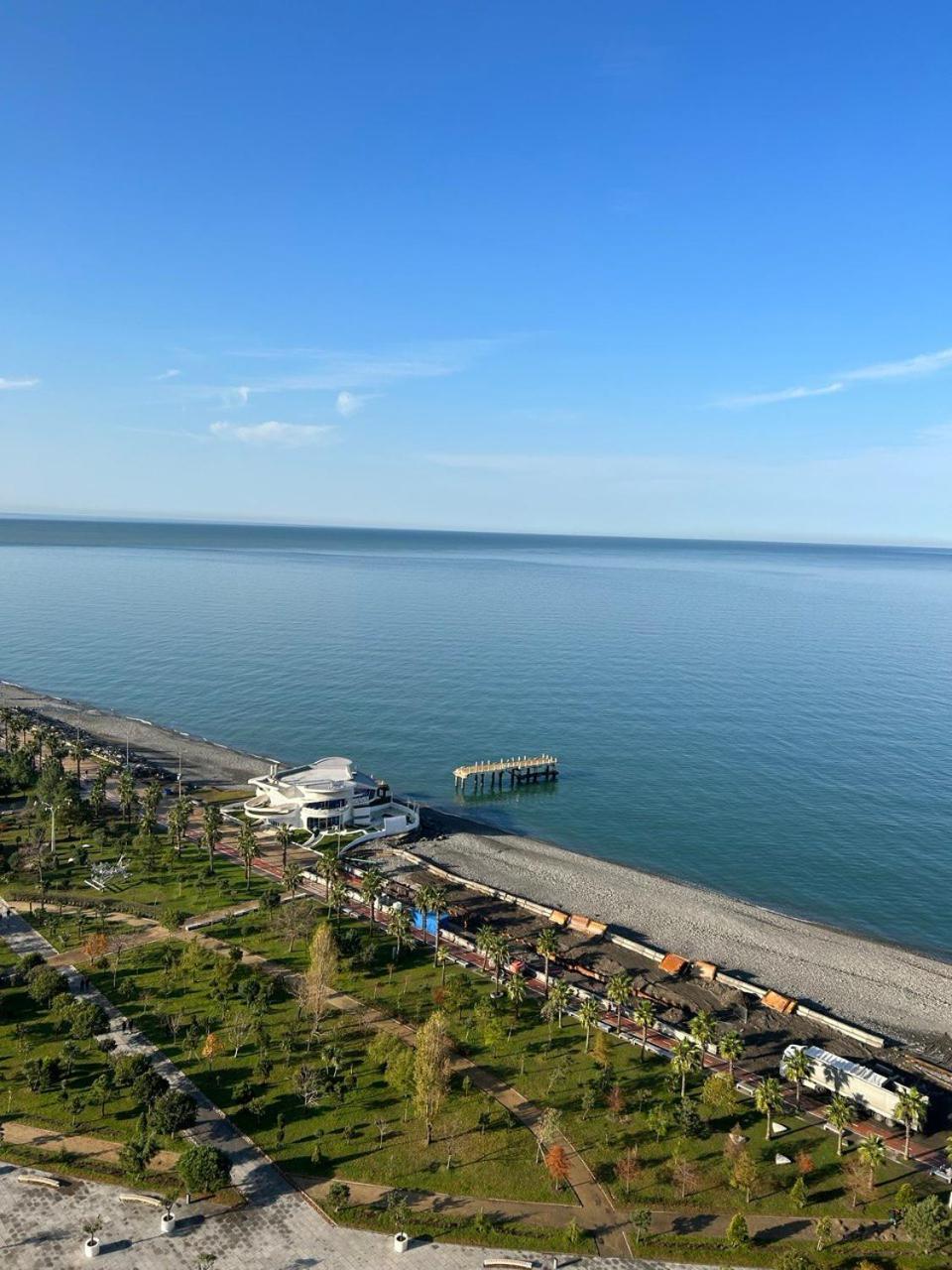Студия С Потрясающим Видом На Море В Orbi Beach Tower Batumi Exteriör bild
